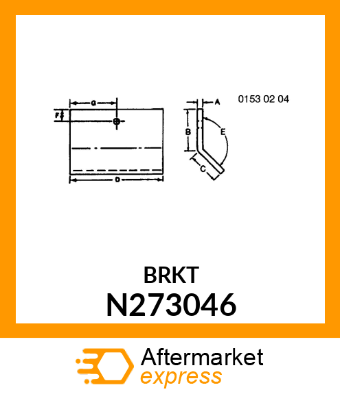 ANGLE, DOFFER FLAP MOUNTING N273046