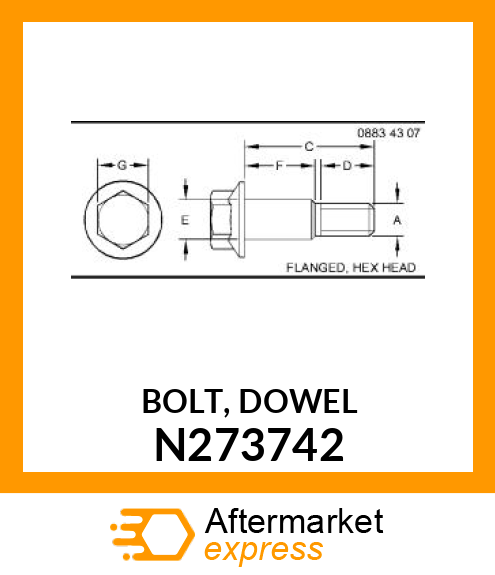 BOLT, DOWEL N273742