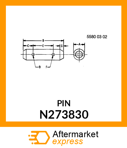 PIN, MID DUCT PIVOT N273830