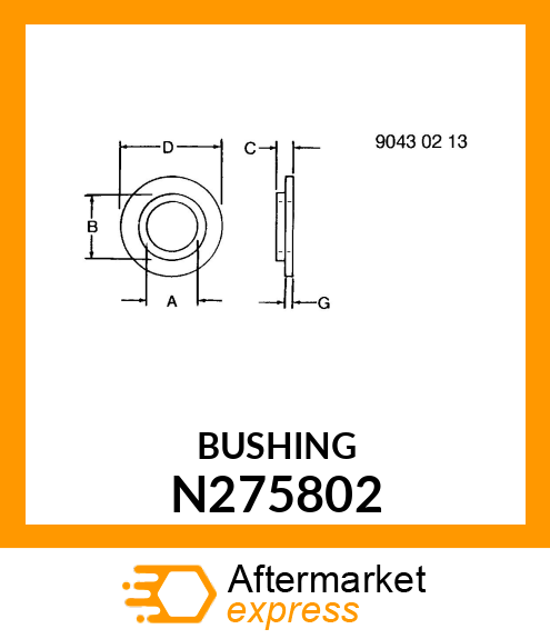 BUSHING, CYL. PIN N275802