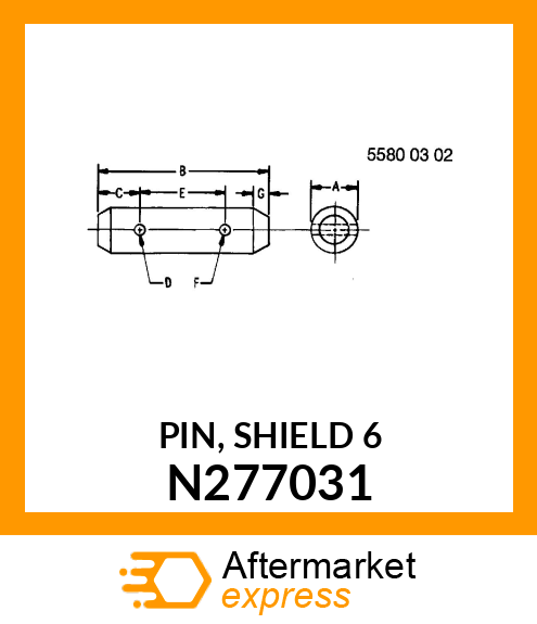 PIN, SHIELD 6 N277031