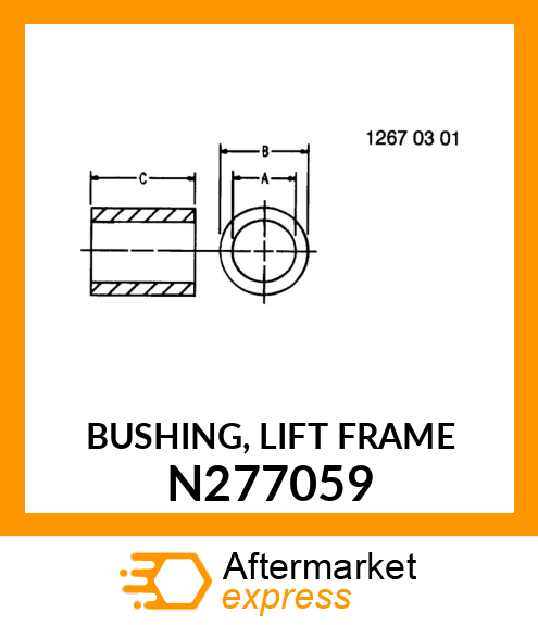 BUSHING, LIFT FRAME N277059