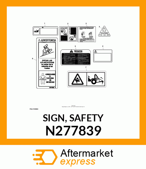 SIGN, SAFETY N277839