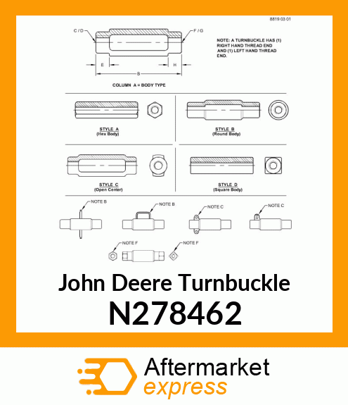 TURNBUCKLE N278462