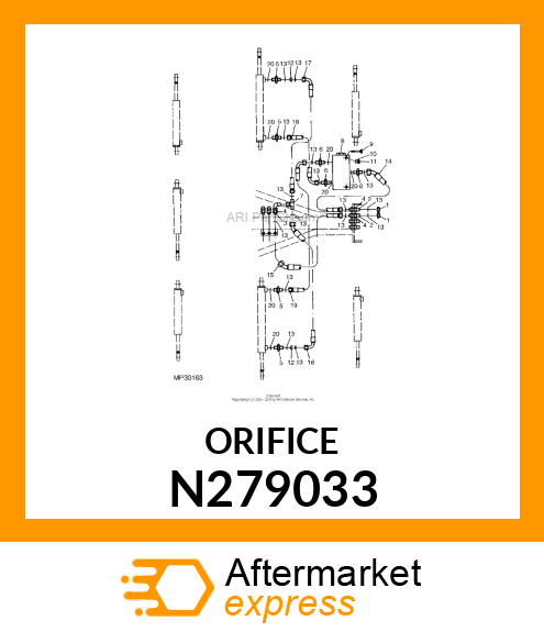 PLATE, ORIFICE N279033