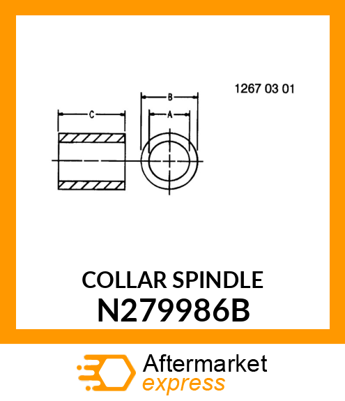 COLLAR SPINDLE N279986B