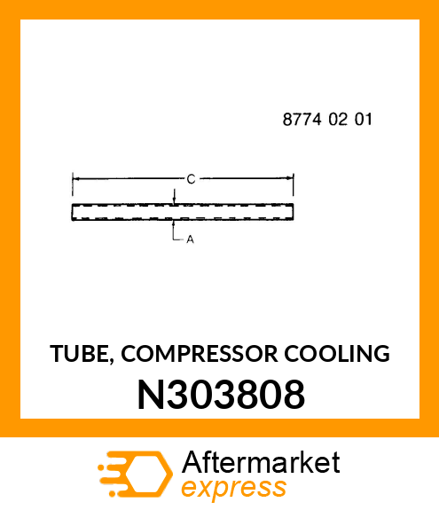 TUBE, COMPRESSOR COOLING N303808