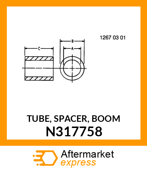 TUBE, SPACER, BOOM N317758