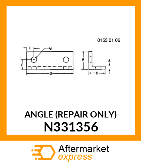 ANGLE (REPAIR ONLY) N331356