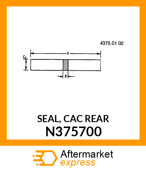 SEAL, CAC REAR N375700