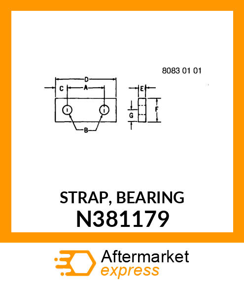 STRAP, BEARING N381179