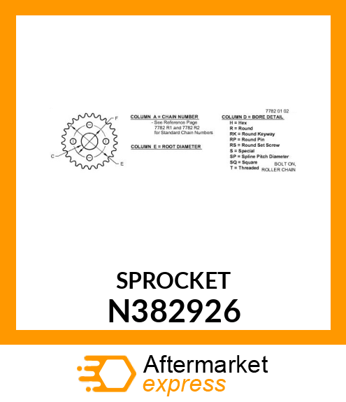 SPROCKET N382926