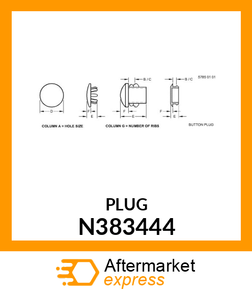 PLUG, BUTTON N383444