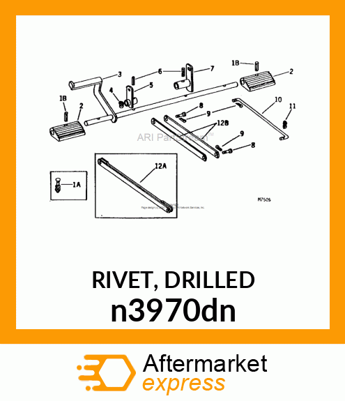 RIVET, DRILLED n3970dn