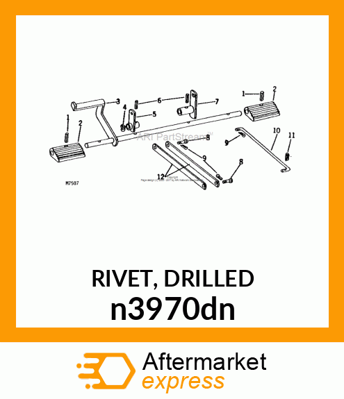 RIVET, DRILLED n3970dn