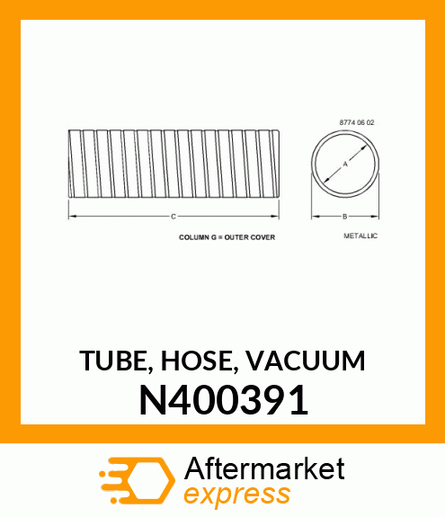 TUBE, HOSE, VACUUM N400391