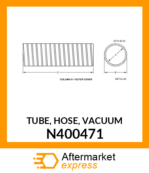 TUBE, HOSE, VACUUM N400471