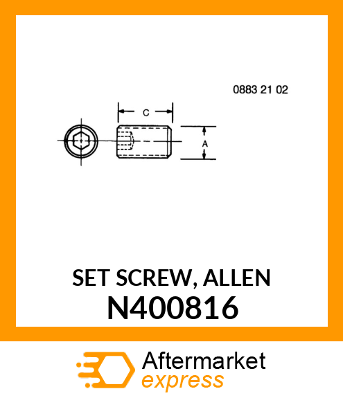 SET SCREW, ALLEN N400816