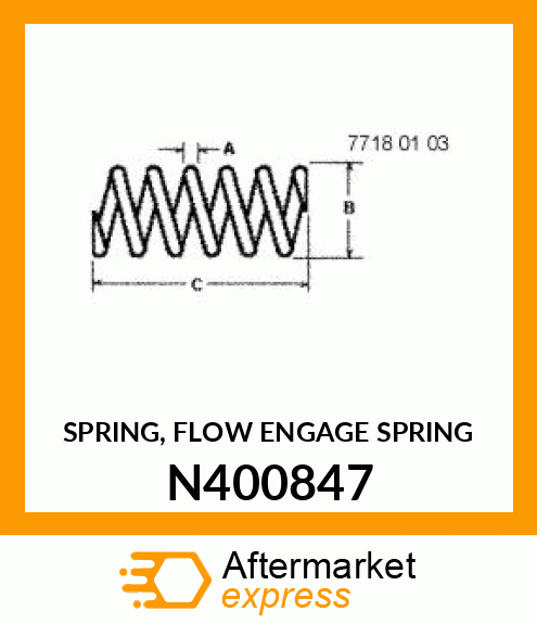 SPRING, FLOW ENGAGE SPRING N400847