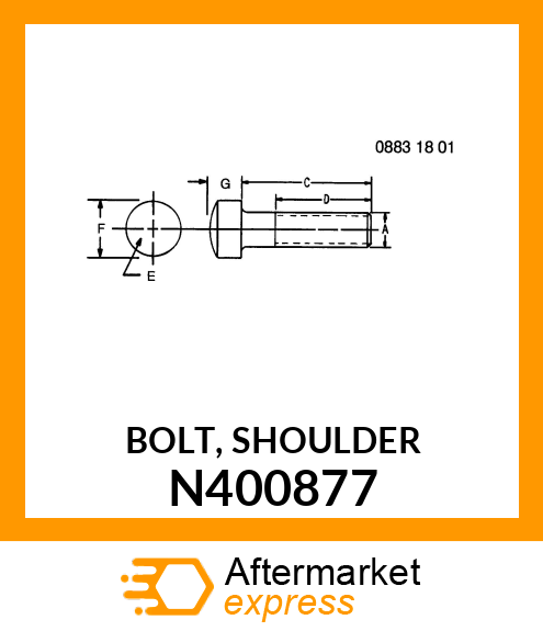 BOLT, SHOULDER N400877