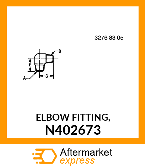 ELBOW FITTING, N402673