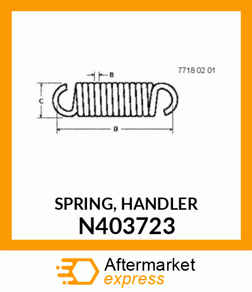 SPRING, HANDLER N403723