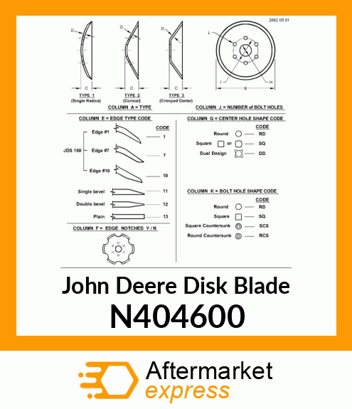 DISK BLADE, 22" SOLID BLADE .197 T N404600