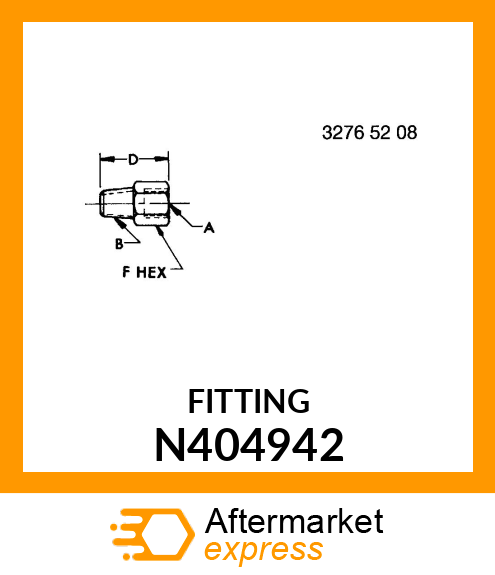 ADAPTER FITTING, 3/4 N404942