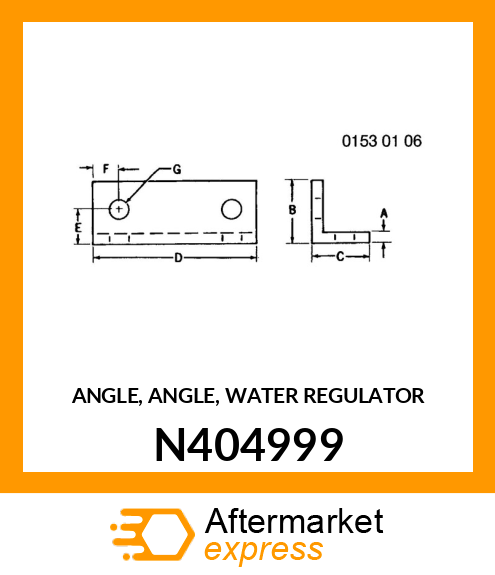 ANGLE, ANGLE, WATER REGULATOR N404999