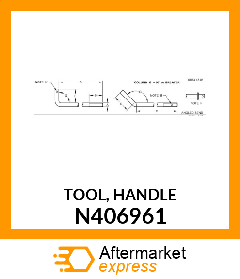 TOOL, HANDLE N406961