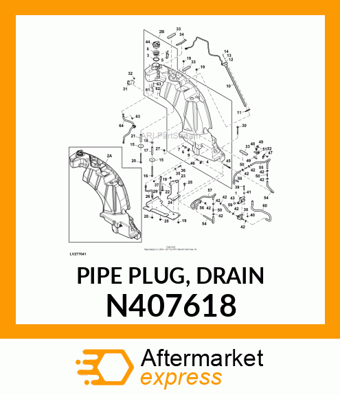 PIPE PLUG, DRAIN N407618