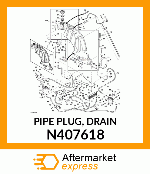 PIPE PLUG, DRAIN N407618