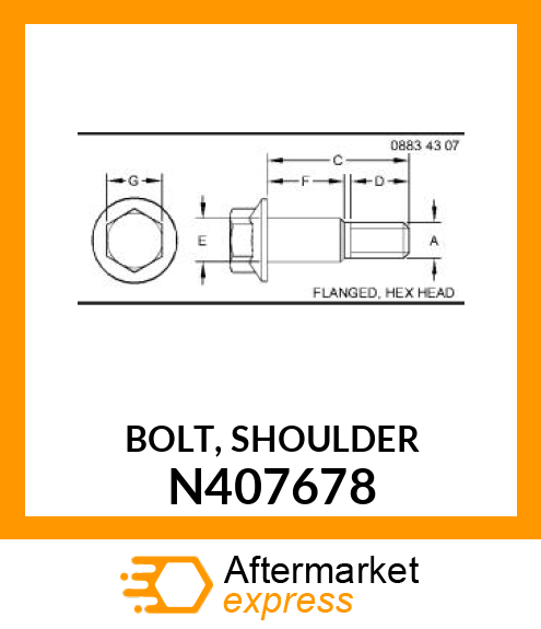 BOLT, SHOULDER N407678