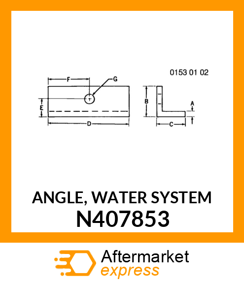 ANGLE, WATER SYSTEM N407853