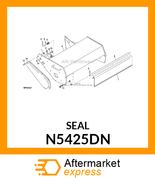 SEAL FOR 3/4 BEARING <small>(2pcs in the pack. price for 1 pc)</small> N5425DN