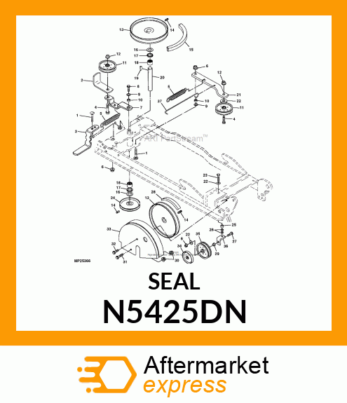 SEAL FOR 3/4 BEARING <small>(2pcs in the pack. price for 1 pc)</small> N5425DN