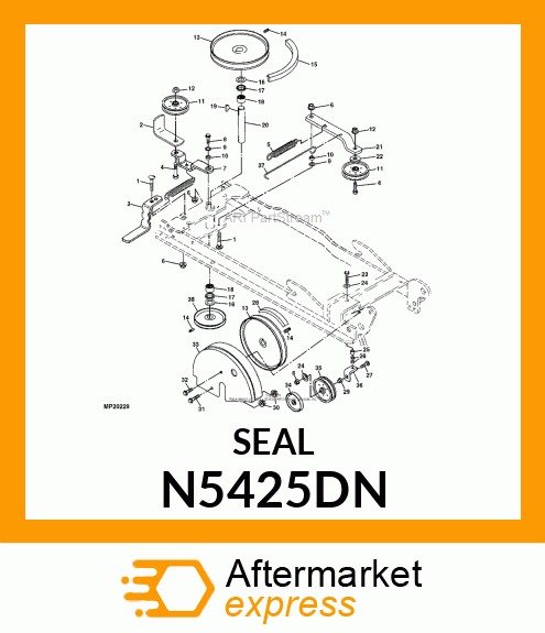 SEAL FOR 3/4 BEARING <small>(2pcs in the pack. price for 1 pc)</small> N5425DN