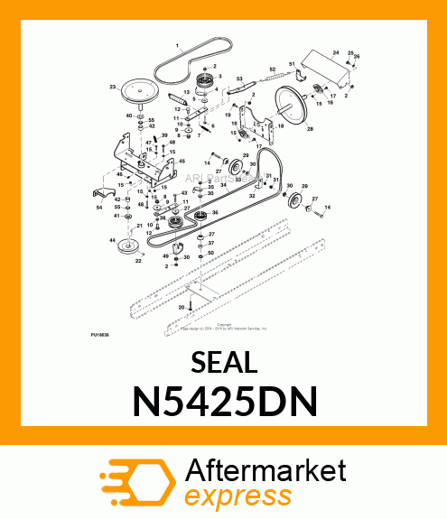 SEAL FOR 3/4 BEARING <small>(2pcs in the pack. price for 1 pc)</small> N5425DN