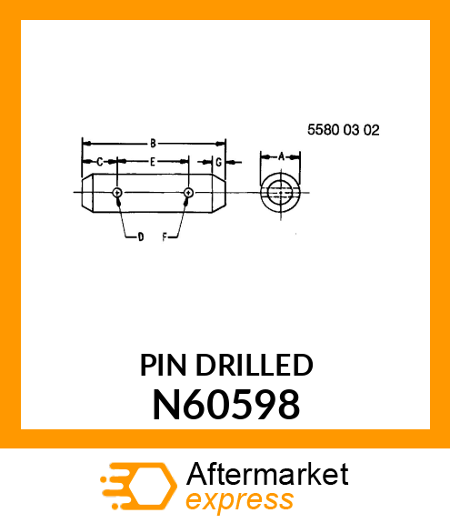 PIN DRILLED N60598