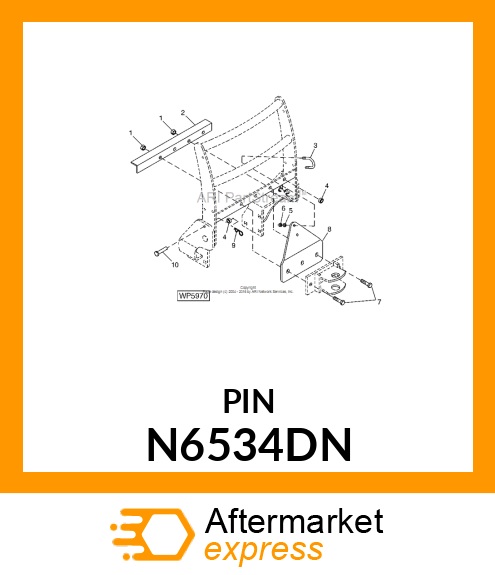 PIN, CLEVIS N6534DN