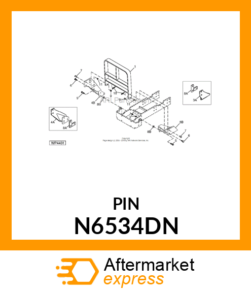 PIN, CLEVIS N6534DN