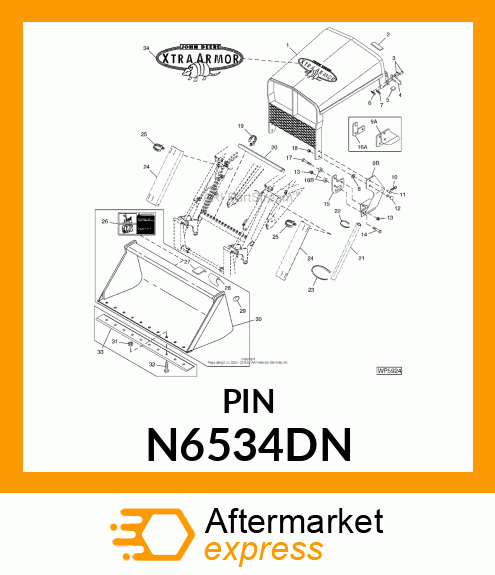 PIN, CLEVIS N6534DN