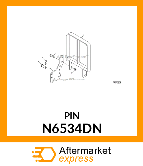 PIN, CLEVIS N6534DN