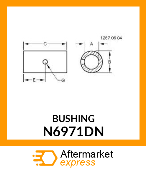 FINDER WHEEL BRNG SHORT N6971DN