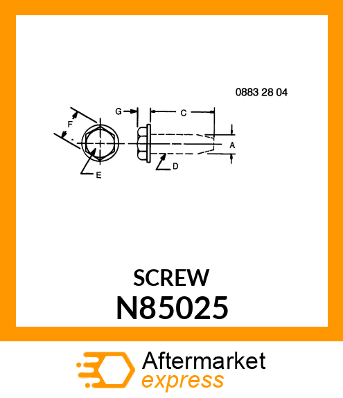 SCREW, SELF TAPPING N85025