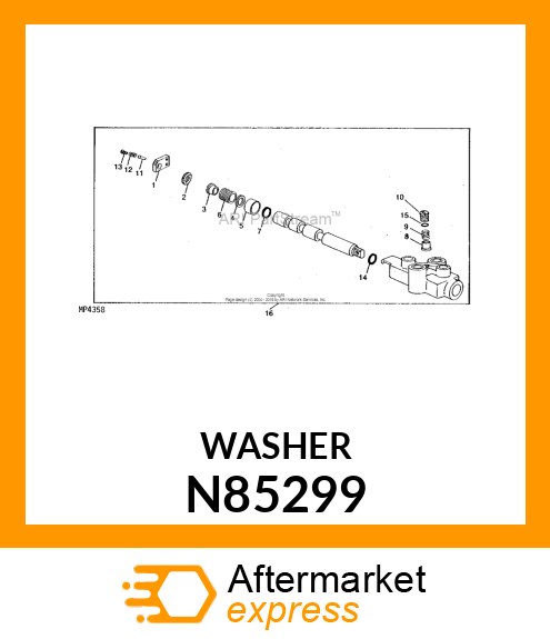 WASHER SHALLOW N85299