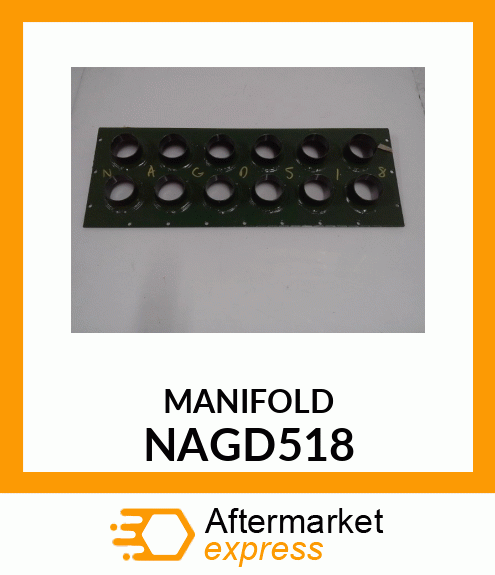 Manifold - PLENUM FRONT - DOUBLE 6 RUN NAGD518