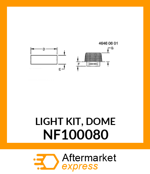 LIGHT KIT, DOME NF100080