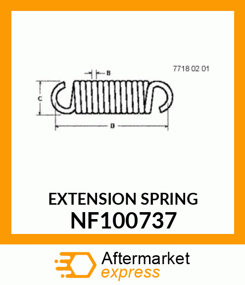 EXTENSION SPRING NF100737