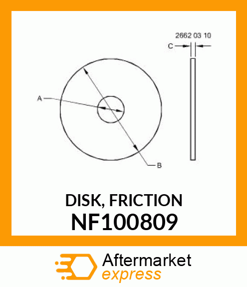 DISK, FRICTION NF100809